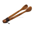 Bamboo salad bread food serving tong BBQ clip